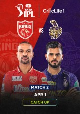 Cricket: TATA IPL – Punjab Kings VS Kolkata Knight Riders Catch Up