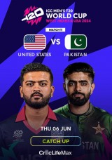 Cricket: ICC T20 World Cup - USA vs Pakistan - Catch Up Cricket: ICC T20 World Cup - USA vs Pakistan - Catch Up