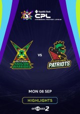 Caribbean Premier League 2025: Guyana Amazon Warriors vs St Kitts and Nevis Patriots, 25th Match - Highlights