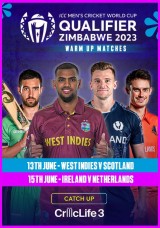 ICC Men’s Cricket World Cup Qualifier warm up – West Indies vs Scotland Catch Up