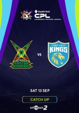 Caribbean Premier League 2025: Guyana Amazon Warriors vs Saint Lucia Kings, 29th Match - Catch Up Caribbean Premier League 2025: Guyana Amazon Warriors vs Saint Lucia Kings, 29th Match - Catch Up