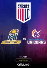 Major League Cricket: MI New York vs San Francisco Unicorns Catch Up