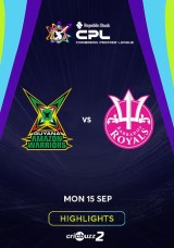 Caribbean Premier League 2025: Guyana Amazon Warriors vs Barbados Royals, 30th Match - Highlights