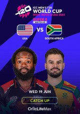 Cricket: ICC T20 World Cup Super 8: United States vs South Africa - Catch Up
