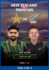 Cricket: Pakistan vs New Zealand - 2nd T20I Catch up