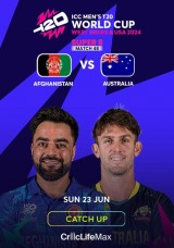 Cricket: ICC T20 World Cup Super 8: Afghanistan vs Australia - Catch Up Cricket: ICC T20 World Cup Super 8: Afghanistan vs Australia - Catch Up