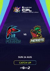 Caribbean Premier League 2025: Antigua and Barbuda Falcons vs St Kitts and Nevis Patriots, 11th Match - Catch Up Caribbean Premier League 2025: Antigua and Barbuda Falcons vs St Kitts and Nevis Patriots, 11th Match - Catch Up
