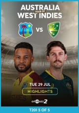 Australia tour of West Indies 2025: West Indies vs Australia, 5th T20I - Highlights Australia tour of West Indies 2025: West Indies vs Australia, 5th T20I - Highlights