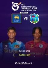 ICC U19 Cricket World Cup – Sri Lanka vs West Indies Catch up ICC U19 Cricket World Cup – Sri Lanka vs West Indies Catch up