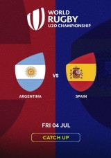 World Rugby U20 Championship: Argentina vs Spain - Catch Up World Rugby U20 Championship: Argentina vs Spain - Catch Up