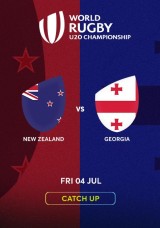 World Rugby U20 Championship: New Zealand vs Georgia - Catch Up