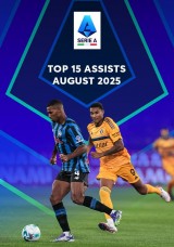 Serie A: Top 15 Assists - August 2025